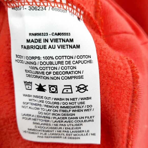 NWT Air Jordan Jumpman Flight Red Orange Loose Fit Active Sweatshirt Plus Sz 1X - Picture 8 of 8